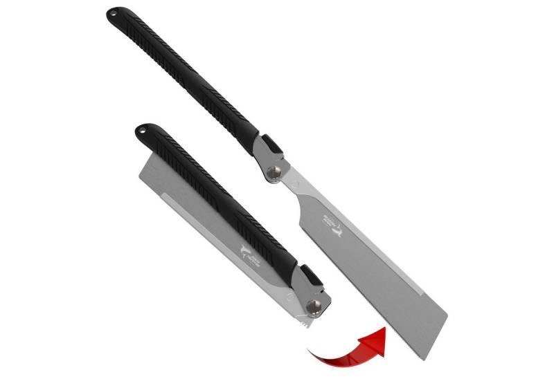 FAMEX Japansäge 5527 Profi Klappsäge 240mm (Handsäge), Karbonstahl, 22 TPI, Made in Japan von FAMEX