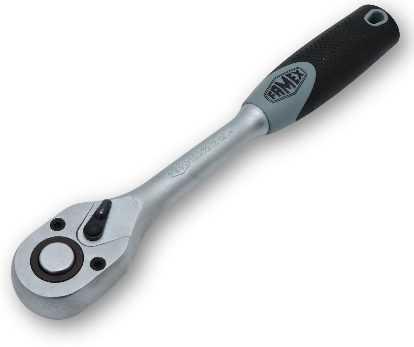 FAMEX Ratsche 10642 Feinzahnknarre 1/2 (aus CV-Stahl, 1 St), Umschalt, 72 Zähne, PROFESSIONAL von FAMEX