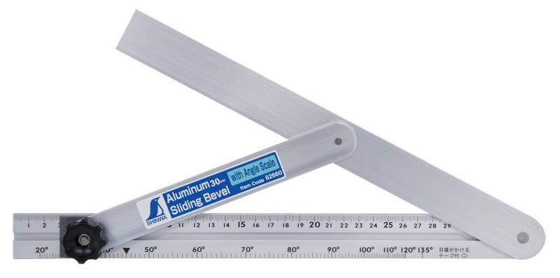 FAMEX Zimmermannswinkel 62660 Zimmerer-Schmiege, (Konturenmesser, 1-St), Winkelmesser, Made in Japan von FAMEX