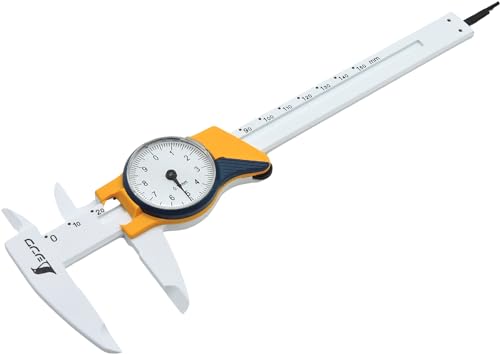 Shinwa 19932 Uhren-Messschieber aus Fiberglass 150mm - Hochwertige Schieblehre mit 0,1mm Genauigkeit von FAMEX