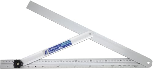 Shinwa 62661 Zimmerer-Schmiege 45 cm mit Gradskala (FAMEX 12606), Winkelmesser Gehrungsschmiege Schmiegewinkel von FAMEX