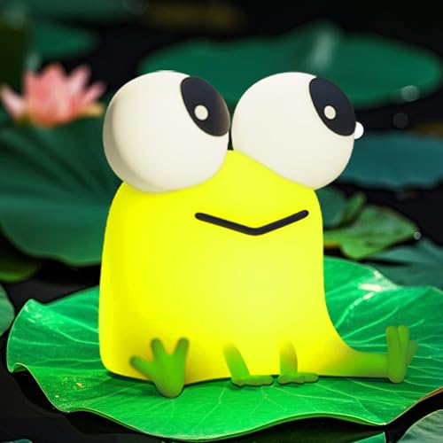 FAMIDUO Kinder Nachtlicht Frosch,Niedliche wiederaufladbare Tier-Silikon-Nachtlampe,Frosch lampe mit dimmbarem Licht und Timerfunktion.Ideal zur Kinderzimmerdekoration und als Kindergeschenke FAMIDUO Kinder Nachtlicht Frosch,Niedliche wiederaufladbare Tier-Silikon-Nachtlampe,Frosch lampe mit dimmbarem Licht und Timerfunktion.Ideal zur Kinderzimmerdekoration und als Kindergeschenke von FAMIDUO