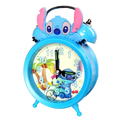 FAMILIO Stitch Wecker Digitaluhr mit Großes LED Nachtlicht intelligenter Wecker Cartoon leuchtender Wecker Cartoon Kinderwecker für Mädchen Kinder Teenager Geschenk von FAMILIO