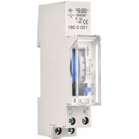 Famille - gabrielle Mechanischer 24-Stunden-Timer, 15-Minuten-Minimum-Timer, Schienenmontage, eingebauter Akku, SUL180a AC220–240 v, Grau von FAMILLE