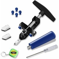 Gabrielle Professionelles 2-in-1-Glasschneider-Set mit 2 Hartmetall-Schneidköpfen 3–15 mm und 4 Kontaktfüßen, geeignet für Glas/Spiegel/Fliesen, von FAMILLE