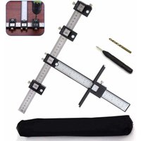 Famille - gabrielle Verstellbare Bohrlehre für Schränke, Stanzlehre für Holz, Bohranleitung für die Installation von Griffen, Knöpfen an Türen, von FAMILLE