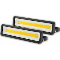 Gabrielle 2er-Pack 50 w 4000 lm LED-Außenstrahler, IP66 wasserdicht, 3000 k warmweiße Sicherheitsbeleuchtung von FAMILLE