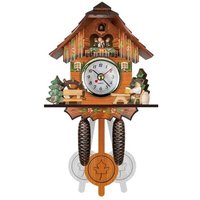 Famille - gabrielle Kuckucksuhr Wohnzimmer Wanduhr Vogel Kuckuck Wecker Wand Nordic Retro Holz Wohnzimmer Home Tageszeit Alarm 2,CN,A praktisch von FAMILLE