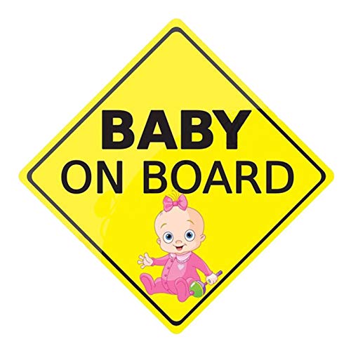 FAMKIT Auto-Aufkleber Baby On Board Aufkleber Auto Aufkleber Sicherheitsschilder Selbstklebend Wasserdicht Langlebig (B-1pcs) von FAMKIT