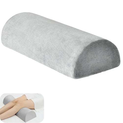 FAMKIT Halbmond-Memory-Schaumstoff-Kissen, vielseitige Halbmond-Kissenrolle, mit abnehmbarem/waschbarem Samtbezug, effektive Unterstützung für Nacken/Beine/Taille von FAMKIT
