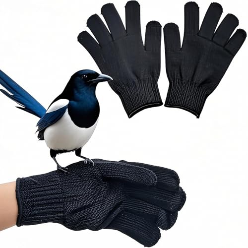 FAMKIT Vogeltraining Anti-Biss Handschuhe, Vogeltraining Anti-Biss Handschuhe Kleintiere Handling Handschuhe Kauen Schutzstahldraht Handschuhe von FAMKIT