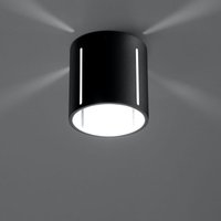 Famlights - Deckenleuchte Yannis aus Aluminium in Schwarz G9 1 x 40 w - black von FAMLIGHTS