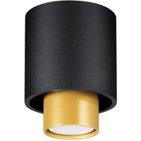 Famlights - Deckenaufbauspot Neele in Schwarz und Gold GU10 - black von FAMLIGHTS