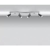 Deckenleuchte Rea in Chrom GU10 4-flammig - grey - Famlights von FAMLIGHTS