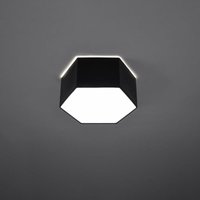 Famlights - Deckenleuchte Sunny in Schwarz E27 2-flammig 135mm - black von FAMLIGHTS