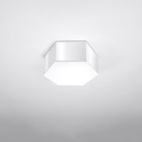 Famlights - Deckenleuchte Sunny in Weiß E27 2-flammig 135mm - white von FAMLIGHTS