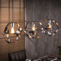 Pendelleuchte Gabriela in Silber E27 3-flammig [Gebraucht - Wie Neu] - grey - Famlights von FAMLIGHTS