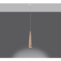 Famlights - Pendelleuchte Suna in Natur-hell GU10 1-flammig - brown von FAMLIGHTS