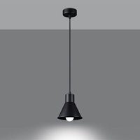 Famlights - Pendelleuchte Taina in Schwarz E27 1-flammig - black von FAMLIGHTS