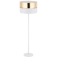 Famlights - Stehleuchte Franz in Weiß und Gold E27 - white von FAMLIGHTS