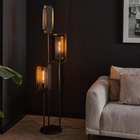 Stehleuchte Orson in Altsilber E27 3-flammig - grey - Famlights von FAMLIGHTS