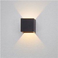 Famlights - led Wandleuchte Cube Aluminium in Anthrazit [Gebraucht - Sehr gut] - black von FAMLIGHTS