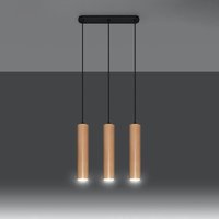 Famlights - gebraucht] Pendelleuchte Leto In Natur Hell Gu10 3 Flammig Wandlampe Lampe Spot B-Ware von FAMLIGHTS