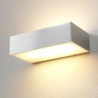 Famlights - led Wandleuchte Eindhoven Aluminium in Silber 2x 720lm 182 mm - Aluminium von FAMLIGHTS