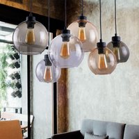 Pendelleuchte Zoe in Mehrfarbig E27 6-flammig - transparent - Famlights von FAMLIGHTS