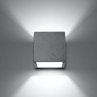 Wandleuchte Luis aus Beton in Grau G9 1 x 28 w [Gebraucht - Sehr gut] - grey - Famlights von FAMLIGHTS