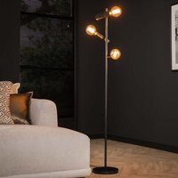 famlights Stehleuchte Fay in Anthrazit E27 3-flammig - grey von FAMLIGHTS