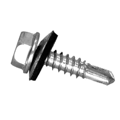 50 Stück Trapezblechschrauben Selbstschneidende Schrauben 4.8 * 50mm Sechskant Spenglerschrauben mit Dichtscheibe Verzinkt Blechschrauben Bohrschrauben Metalldachschrauben 50 Stück Trapezblechschrauben Selbstschneidende Schrauben 4.8 * 50mm Sechskant Spenglerschrauben mit Dichtscheibe Verzinkt Blechschrauben Bohrschrauben Metalldachschrauben von FAMSTURLON