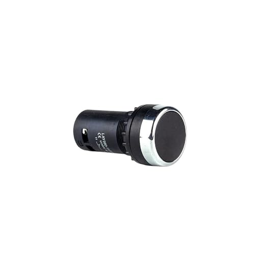 1PCS 22mm LA38-11/206A taste schalter knob schalter notfall stop schalter NO/NC selbsthemmend/rast selbst-reset/momentan (Color : Black) von FAMTERz