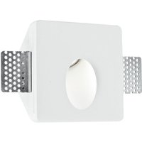 Gips Wandeinbauleuchte Ariel in weiß, 1-flammig, GU10 - white - Eco-light von ECO-LIGHT