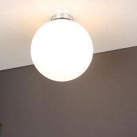 Luce Design - Kleine Deckenleuchte city 1 flammig Glaskugel Weiß satiniert, ø 20cm von ECO-LIGHT