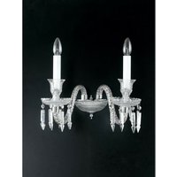 Louvre Twin 2-flammige Kerzen-Wandleuchte Chrom 38x38cm - Fan Europe von FAN EUROPE