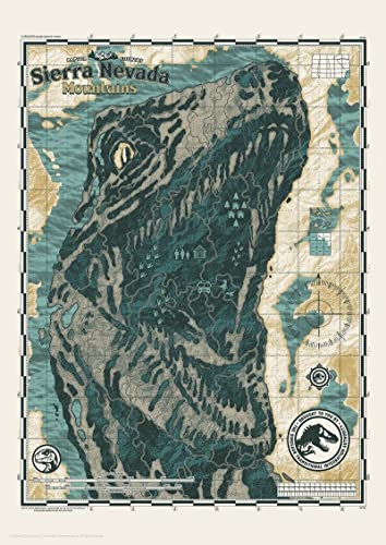FANATTIK Jurassic World - Nevada Moutains - Art Print - Edition Limitée 'A3' von FaNaTtik
