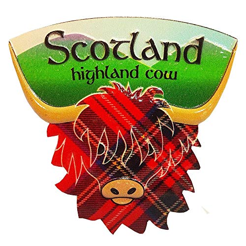FANCYTHAT and SCIFI PLANET Highland Cow Fridge Magnet von FANCYTHAT and SCIFI PLANET