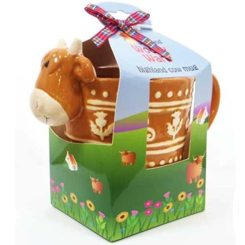 Highland Cow Woolly Ware Celtic Mug von FANCYTHAT and SCIFI PLANET