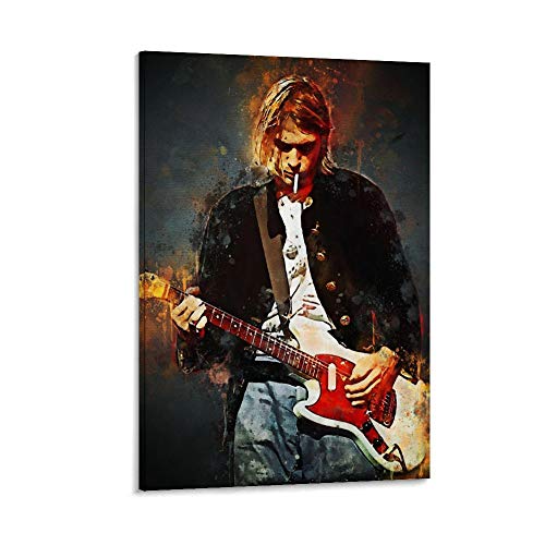 FANFF Kurt Cobain Poster, dekoratives Gemälde, Leinwand, Wandkunst, Wohnzimmer, Poster, Schlafzimmer, Gemälde, 40 x 60 cm von FANFF
