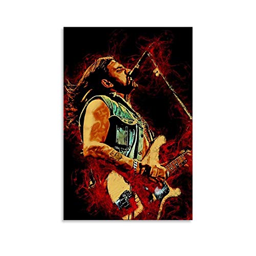 FANFF Lemmy Motorhead Poster, dekoratives Gemälde, Leinwand, Wandkunst, Wohnzimmer, Poster, Schlafzimmer, Gemälde, 50 x 75 cm von FANFF