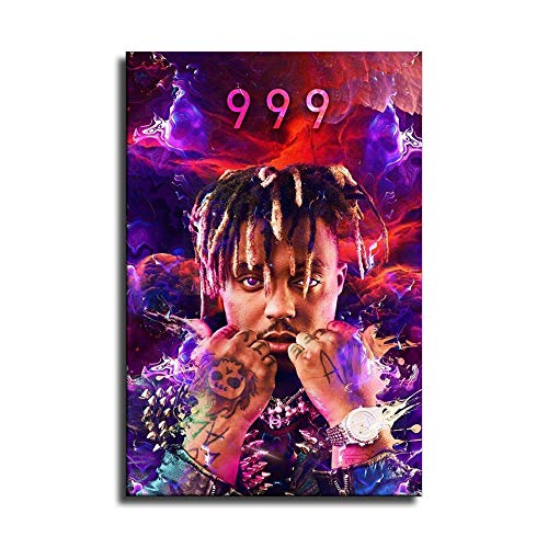 Juice Wrld XXL-Cover Leinwand-Kunst-Poster und Wand-Kunstdruck, modernes Familienschlafzimmerdekor-Poster von FANFF