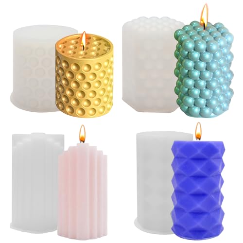 4 Stück Kerzenformen zum Gießen,Kerzen Selber Machen Set,3D DIY Kerzenform Silikon Kerzen Gießen Formen,Silikonformen Gießformen Silikon Bubble Kerzenform für Kerzenherstellung Handwerk Ornamente 4 Stück Kerzenformen zum Gießen,Kerzen Selber Machen Set,3D DIY Kerzenform Silikon Kerzen Gießen Formen,Silikonformen Gießformen Silikon Bubble Kerzenform für Kerzenherstellung Handwerk Ornamente von FANGCCC