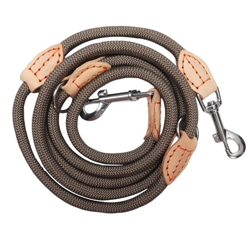 Hundeleine für Mittelgroße & Große Hunde, Multifunktionsleine Führleine für Hunde 2.1m Verstellbare mit 2 Karabiner, Robuste Nylon Dog Leash, Schleppleine Doppelleine für 2hunde (Beige, 1cm x 2.1m) Hundeleine für Mittelgroße & Große Hunde, Multifunktionsleine Führleine für Hunde 2.1m Verstellbare mit 2 Karabiner, Robuste Nylon Dog Leash, Schleppleine Doppelleine für 2hunde (Beige, 1cm x 2.1m) von FANGCCC
