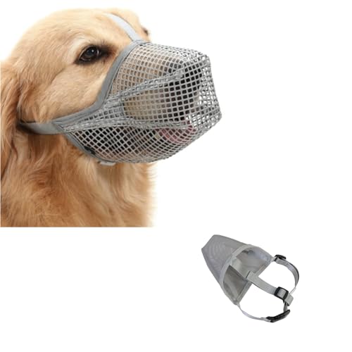 Maulkorb für Hunde,Atmungsaktiver Mesh Maulkorb für Große Hunde,Maulkorb Mittlere Hunde,Verstellbarer Hundemaulkorb Für Kleine Mittelgroße und Große,Verhindert Das Beißen,Kauen Und Bellen (Grau, XS) Maulkorb für Hunde,Atmungsaktiver Mesh Maulkorb für Große Hunde,Maulkorb Mittlere Hunde,Verstellbarer Hundemaulkorb Für Kleine Mittelgroße und Große,Verhindert Das Beißen,Kauen Und Bellen (Grau, XS) von FANGCCC
