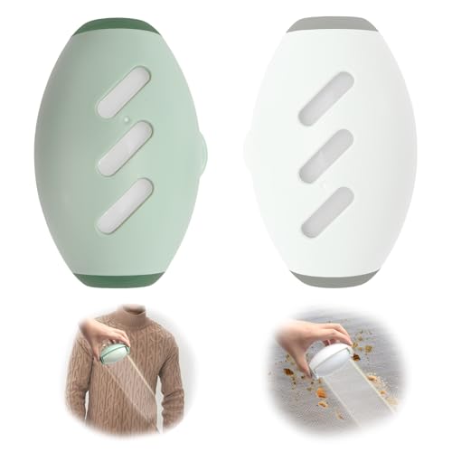 Wiederverwendbare Fusselrolle,2 Stück Waschbare Klebrige Gel Fusselrolle Ball,Waschbarer Mini Tragbarer Aufkleber,Tierhaarentferner Fusselrolle,Reusable Lint Roller für Tierhaare Kleidung Reisen Haus von FANGCCC