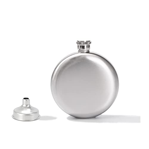 OHYER 5-Unzen-Weinflasche Runde Alkoholflasche Flachmann mit Trichter Tragbare Runde Weinflasche aus Edelstahl Alkoholkolben Hip Flask für Aufbewahrung von Whisky-Alkohol im Picknick Reisen Camping OHYER 5-Unzen-Weinflasche Runde Alkoholflasche Flachmann mit Trichter Tragbare Runde Weinflasche aus Edelstahl Alkoholkolben Hip Flask für Aufbewahrung von Whisky-Alkohol im Picknick Reisen Camping von OHYER