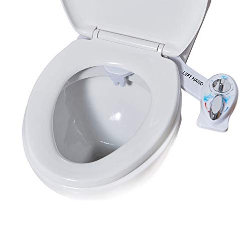 Links Hand Modelle Toilettensitz Bidet, Wc Bidet Aufsatz Mit Einstellbarer Wasserdruck Und Selbstreinigende DüSe, Frischwasser Bidet Zur Desinfizierung Des Untens von FANGX