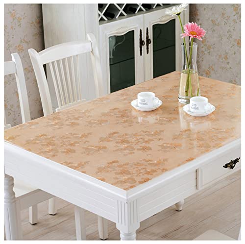 FANIVIN Haushalt Küche PVC Tischdecke Tischmatte Schreibtisch Tischfolie Tischschutz Matte Wasserdicht Gold 60 * 120CM von FANIVIN