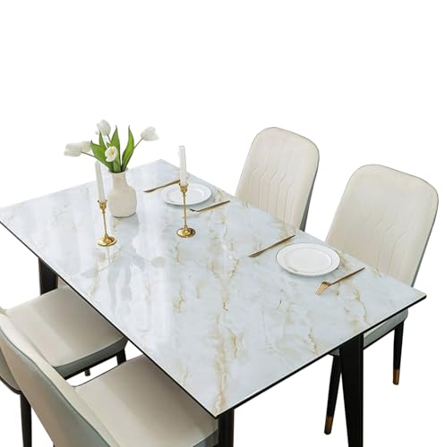 FANIVIN Haushalt Küche PVC Tischdecke Tischmatte Schreibtisch Tischfolie Tischschutz Matte Wasserdicht Hell Gold Marmor 60 * 120CM FANIVIN Haushalt Küche PVC Tischdecke Tischmatte Schreibtisch Tischfolie Tischschutz Matte Wasserdicht Hell Gold Marmor 60 * 120CM von FANIVIN